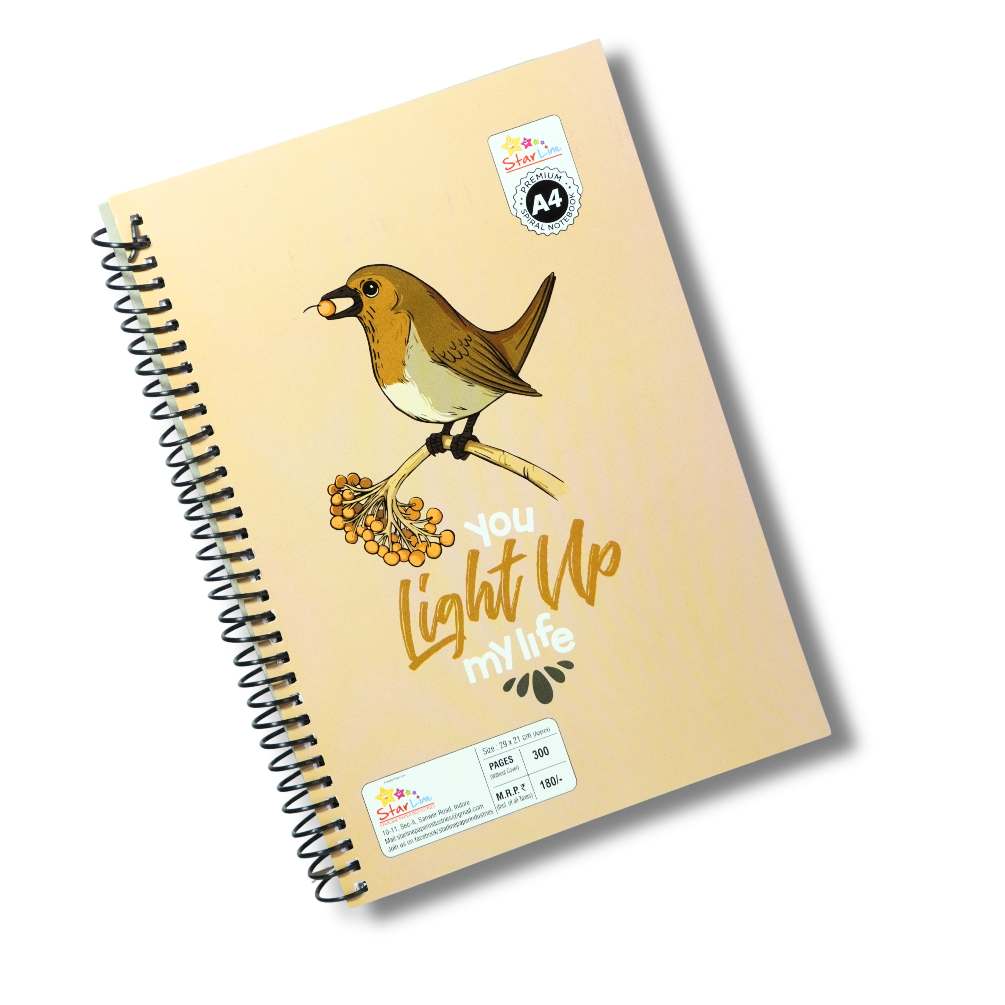 Spiral Notebooks 400 pages, bundle of 4 notebooks