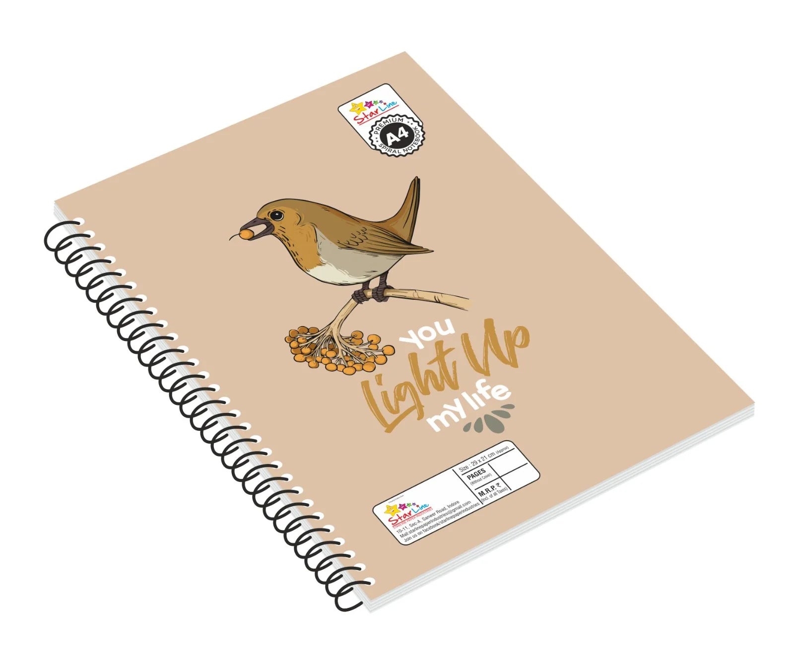 Spiral Notebooks 300 pages, bundle of 5 notebooks