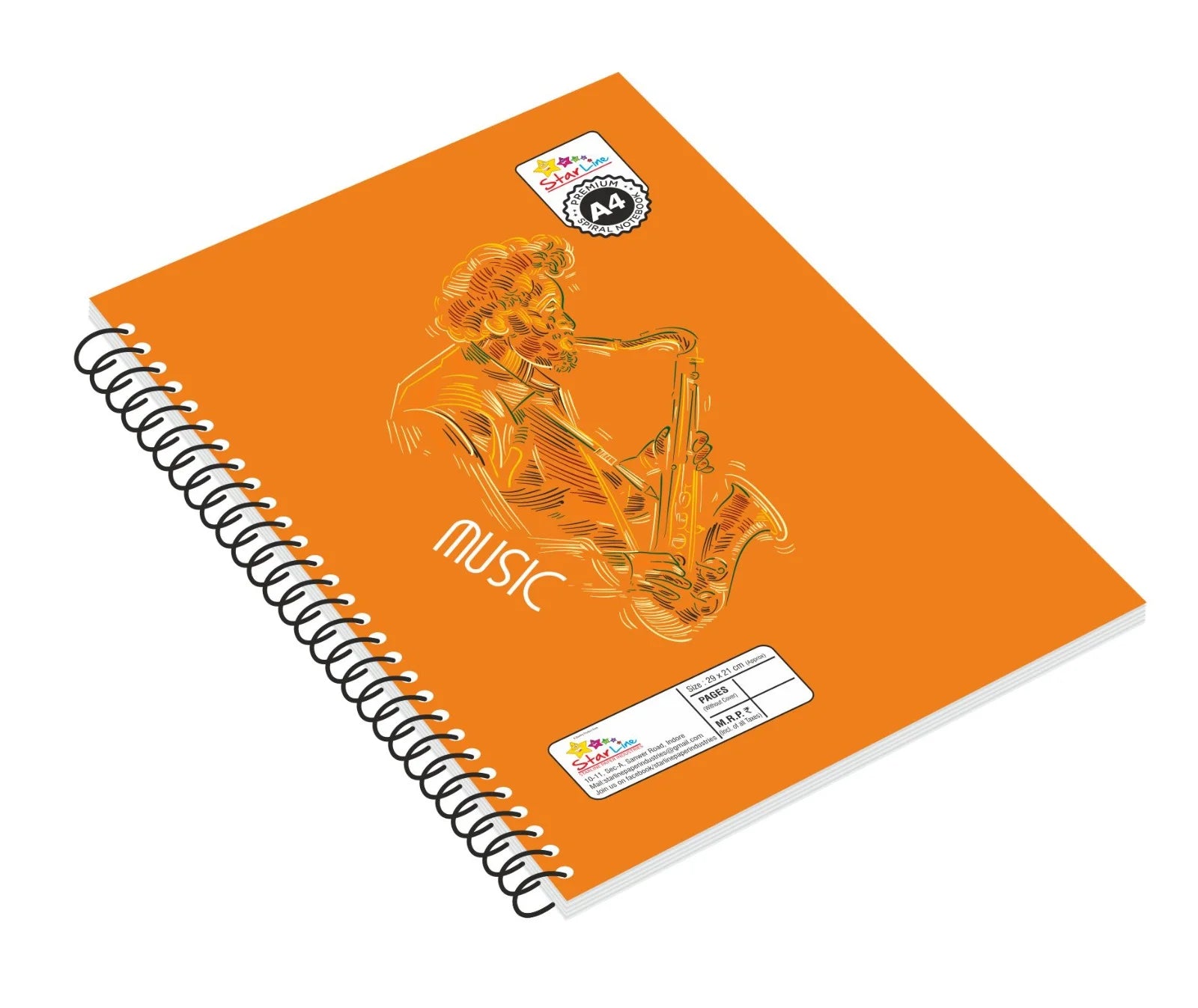 Spiral Notebooks 200 pages, bundle of 5 notebooks