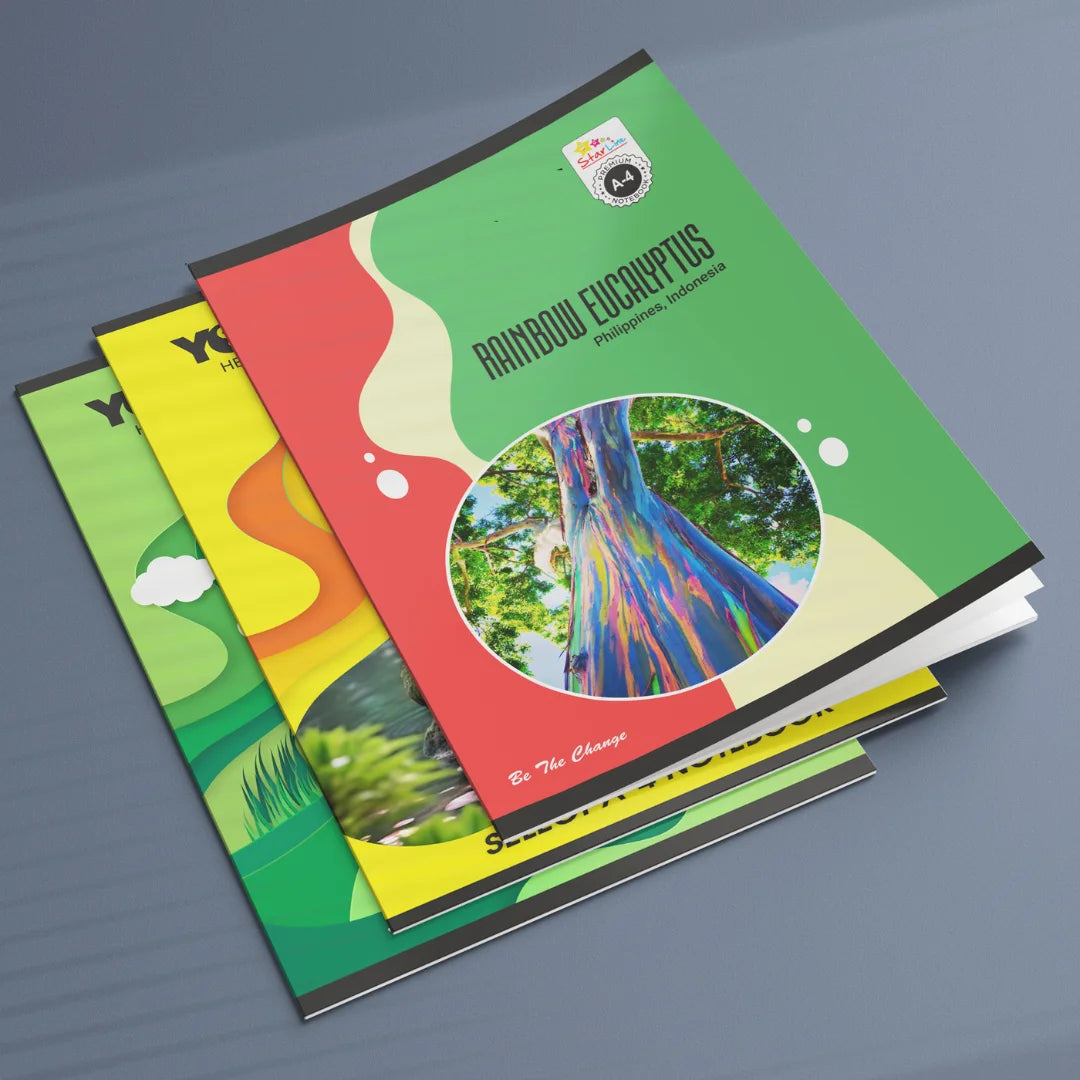 A4 Notebook 200 pages, bundle of 10 notebooks